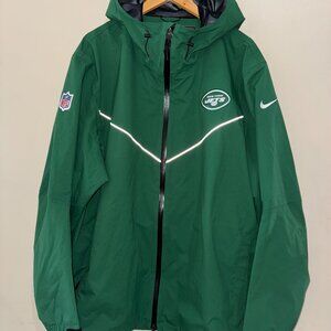 Nike NFL New York Jets Team Issue PE Storm-FIT Rain Sideline Jacket Mens 3XL NEW